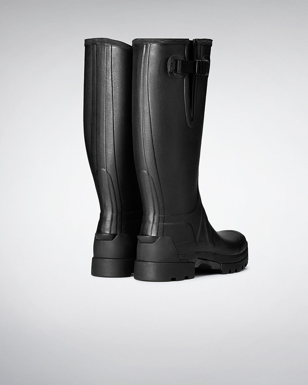 Mens Tall Rain Boots - Hunter Balmoral Adjustable 3Mm Neoprene (97PTVOHZI) - Black